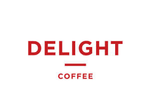 delight logo coffee brand